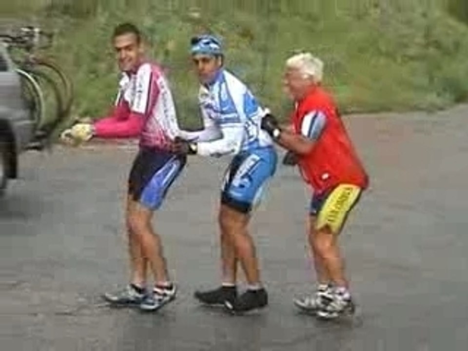 Claquettes de cyclistes