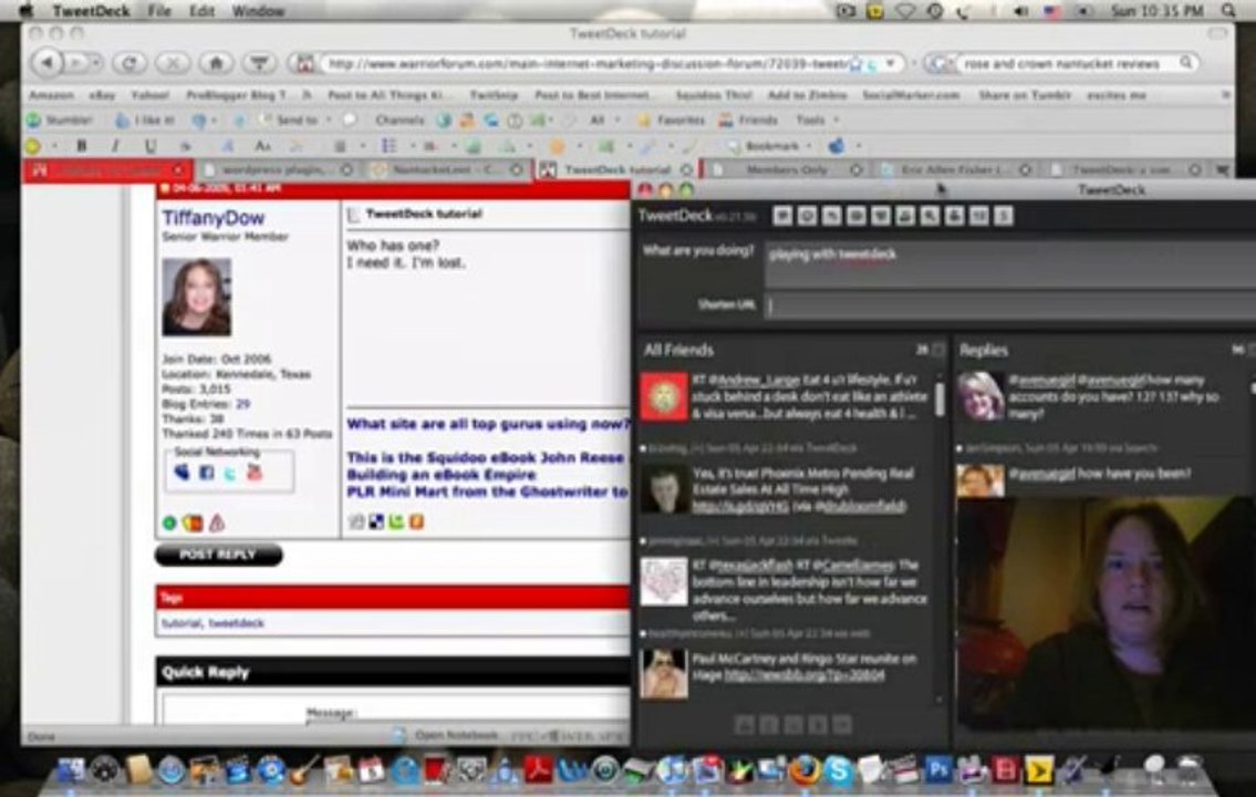 How to Use Tweet Deck for Tiffany Dow  - Love Ya Tiff - And You Rock!
