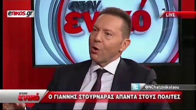 Η εκπομπή του Ν. Χατζηνικολάου στο enikos.gr με τον Γ. Στουρνάρα. Α μέρος