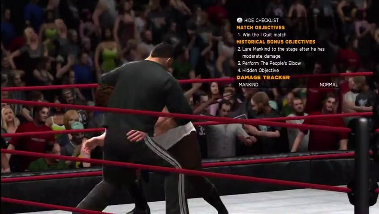 Xbox 360 - WWE 13 - Mankind - Match 5 - The Rock vs Mankind