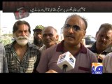 Geo FIR-08 Oct 2013-Part 3-KDA anti-encroachment officials clear land from Mafia.