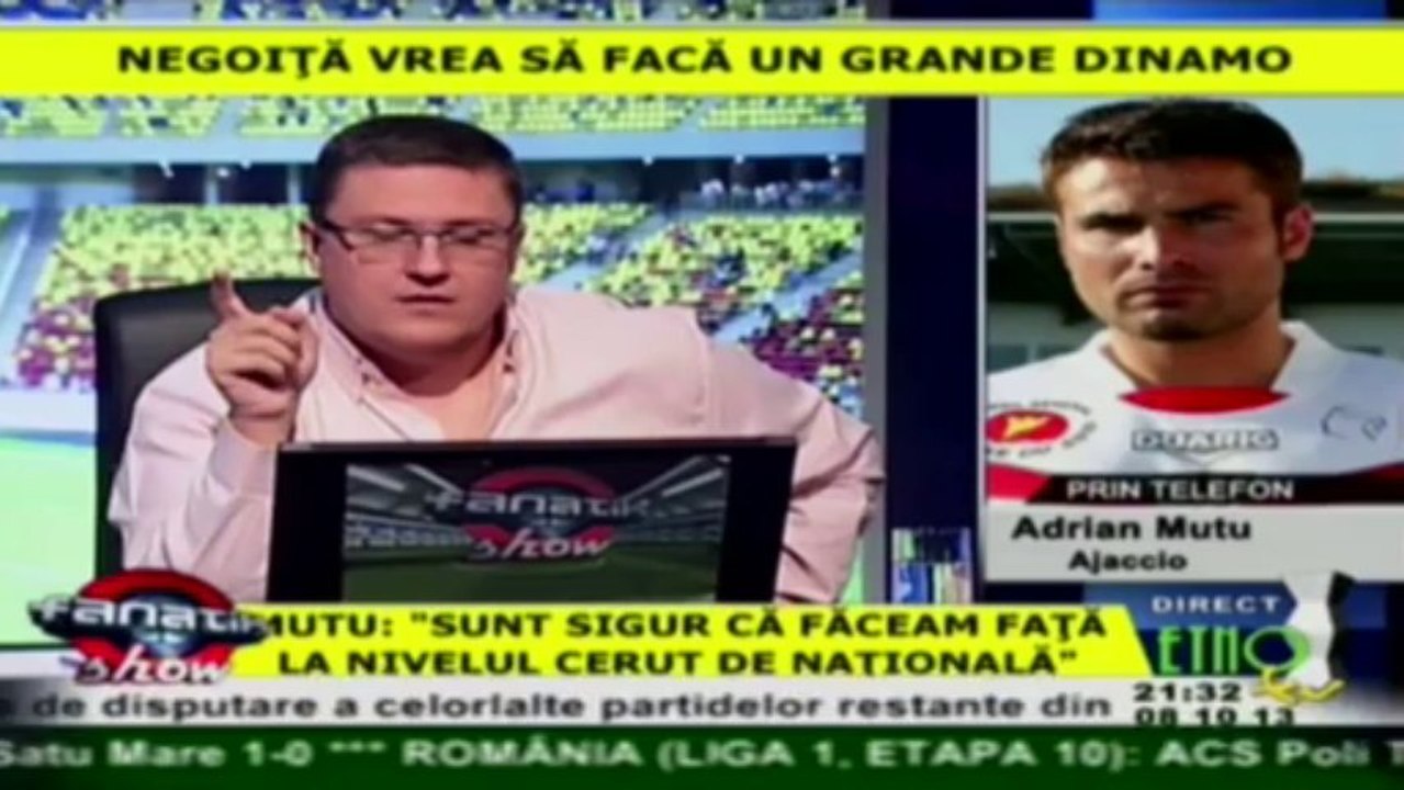 Adrian Mutu II la Fanatik Show 08.10.2013