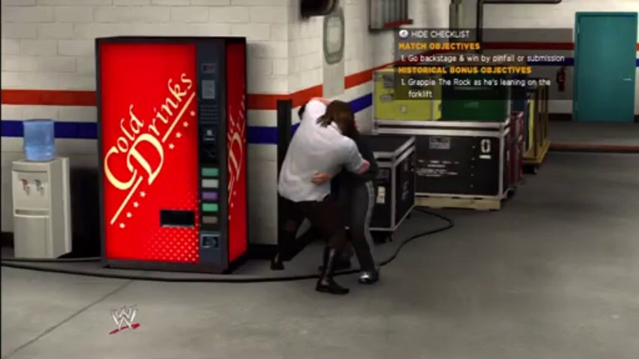 Xbox 360 - WWE 13 - Mankind - Match 6 - Mankind vs The Rock - Half Time Heat