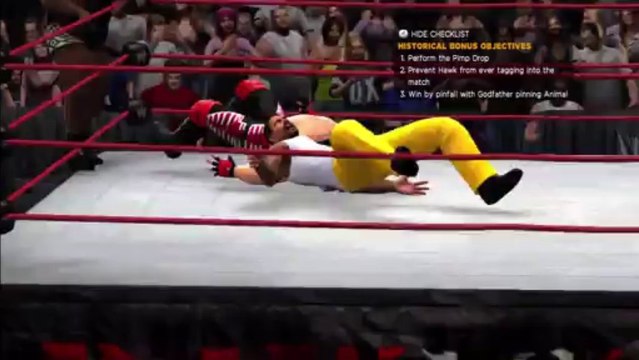 Xbox 360 - WWE 13 - Off Script - Match 2 - Godfather & Mark Henry vs Road Warriors