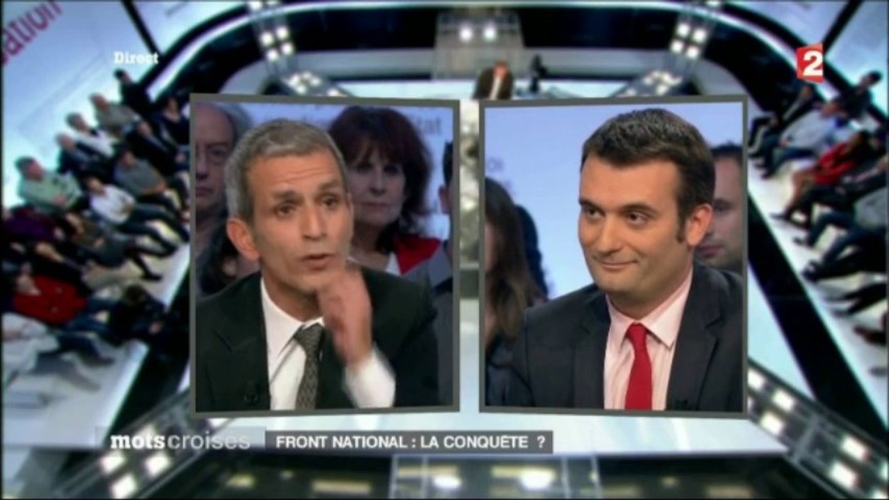Florian Philippot - Front National, la conquête?  France-2 - Mots croisés