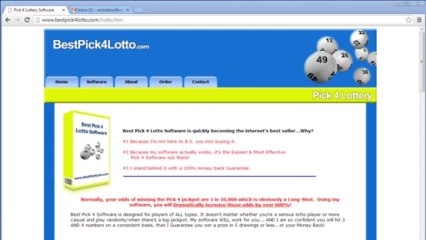Pick 4 Lottery Software - 1