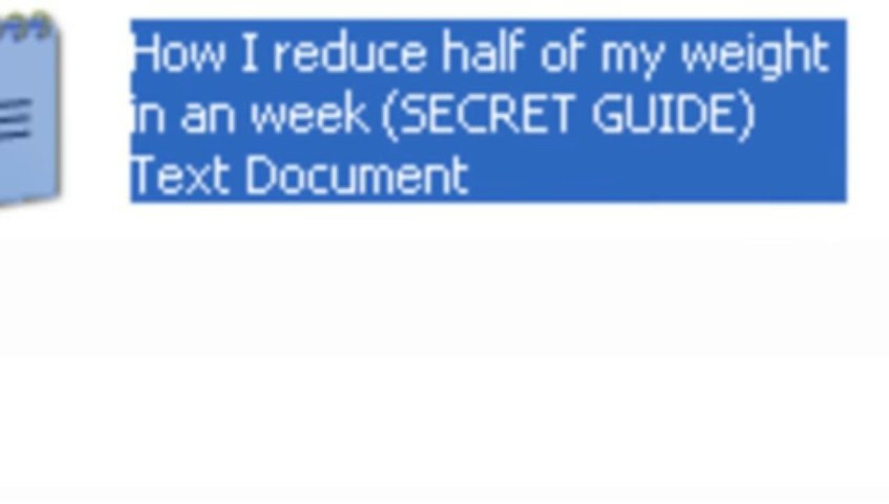 [FAT LOSS SECRET GUIDE] How I can reduce half of my weight in an week .