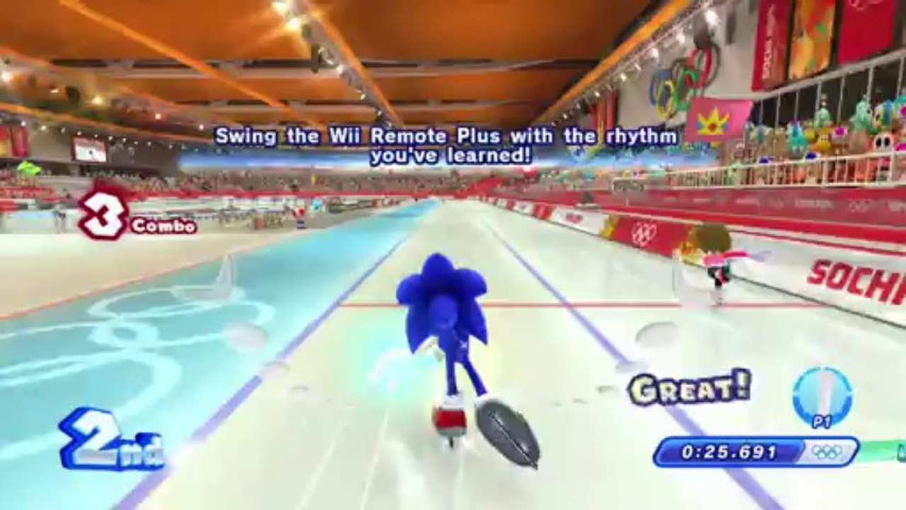 Mario & Sonic aux Jeux Olympiques d'Hiver de Sotchi 2014 (WIIU) - Trailer 02