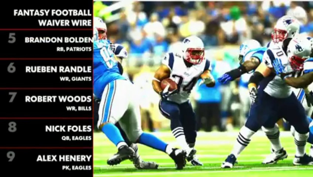 Fantasy Football Waiver Wire October Week 2