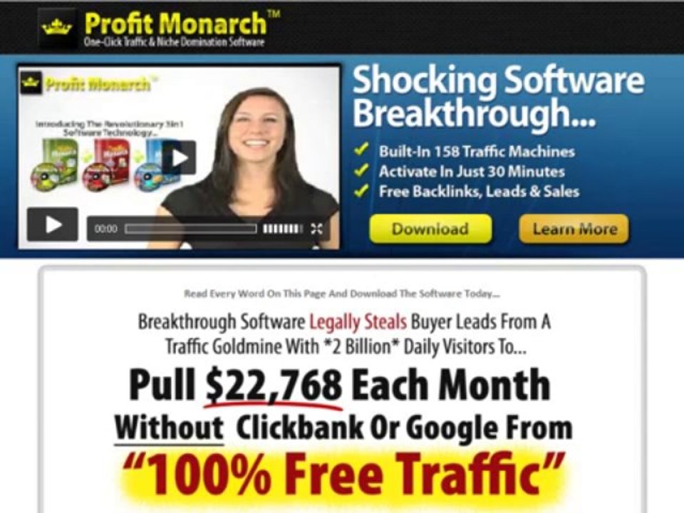 Profit Monarch 3in1 Software Suite Review - Walkthrough Members Area