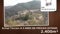 Vente - terrain - A 5 MNS DE PRIVAS (07000)  - 2 400m²