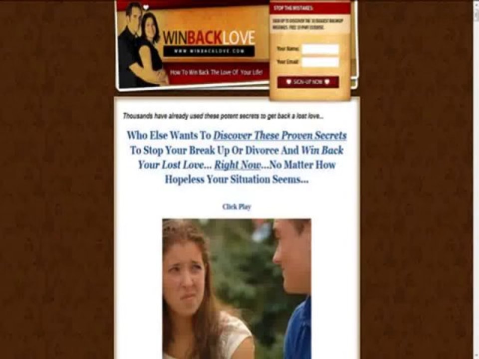 Win Back Love How To Get Your Ex Back