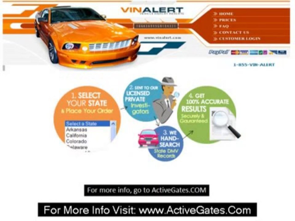 Check Vehicle History - Vinalert