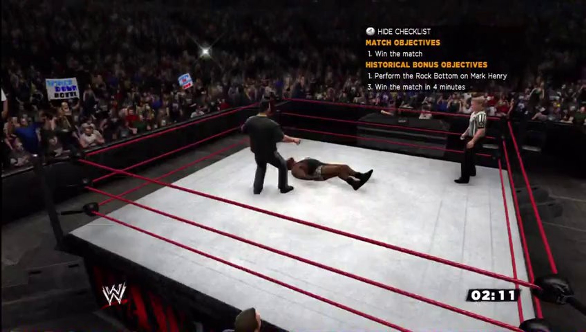 Wwe Rock Bottom To Mark Henry