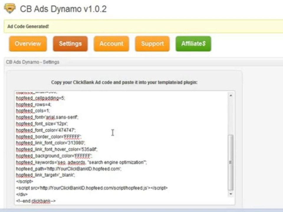 CB Ads Dynamo - Inside The Plugin