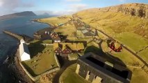 Art of flying Kirkjubøur DJI Phantom UFO over the lonely island ( Faroe Islands ) 005