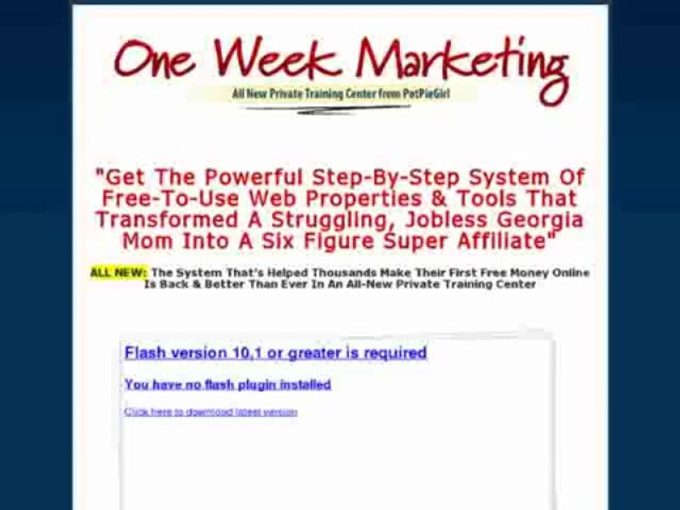 One Week Marketing Training Center From Potpiegirl