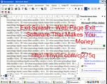 Exit Splash  Web Page Exit Software