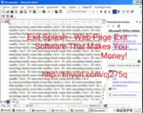 Exit Splash Web Page Exit Software