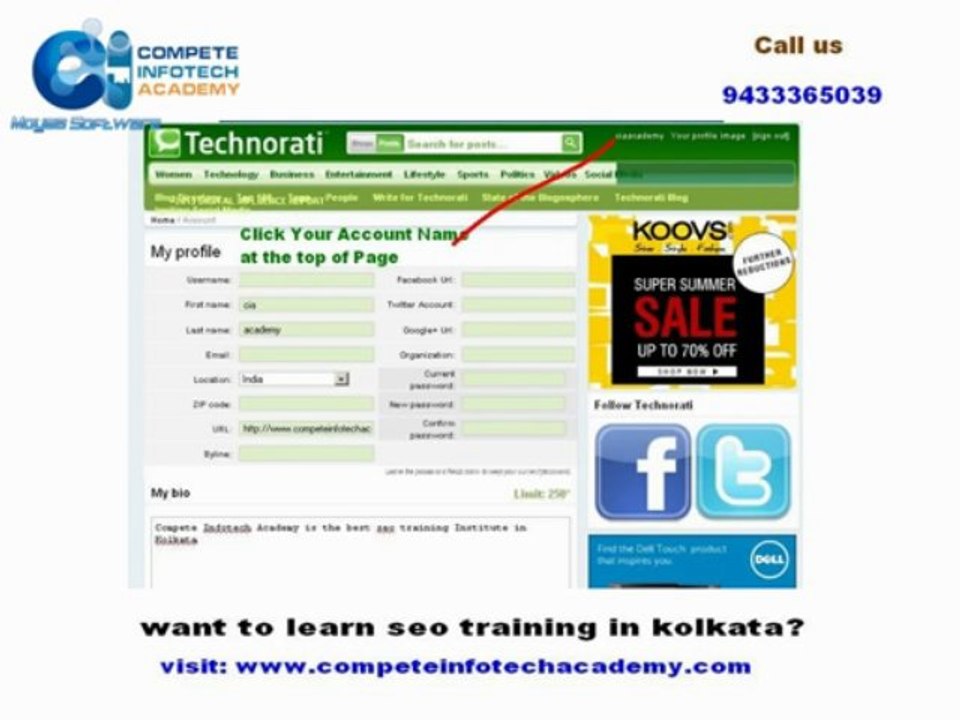How to Submit Blog to technorati.com