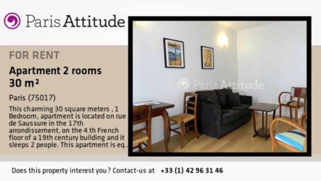 1 Bedroom Apartment for rent - Batignolles, Paris - Ref. 8624