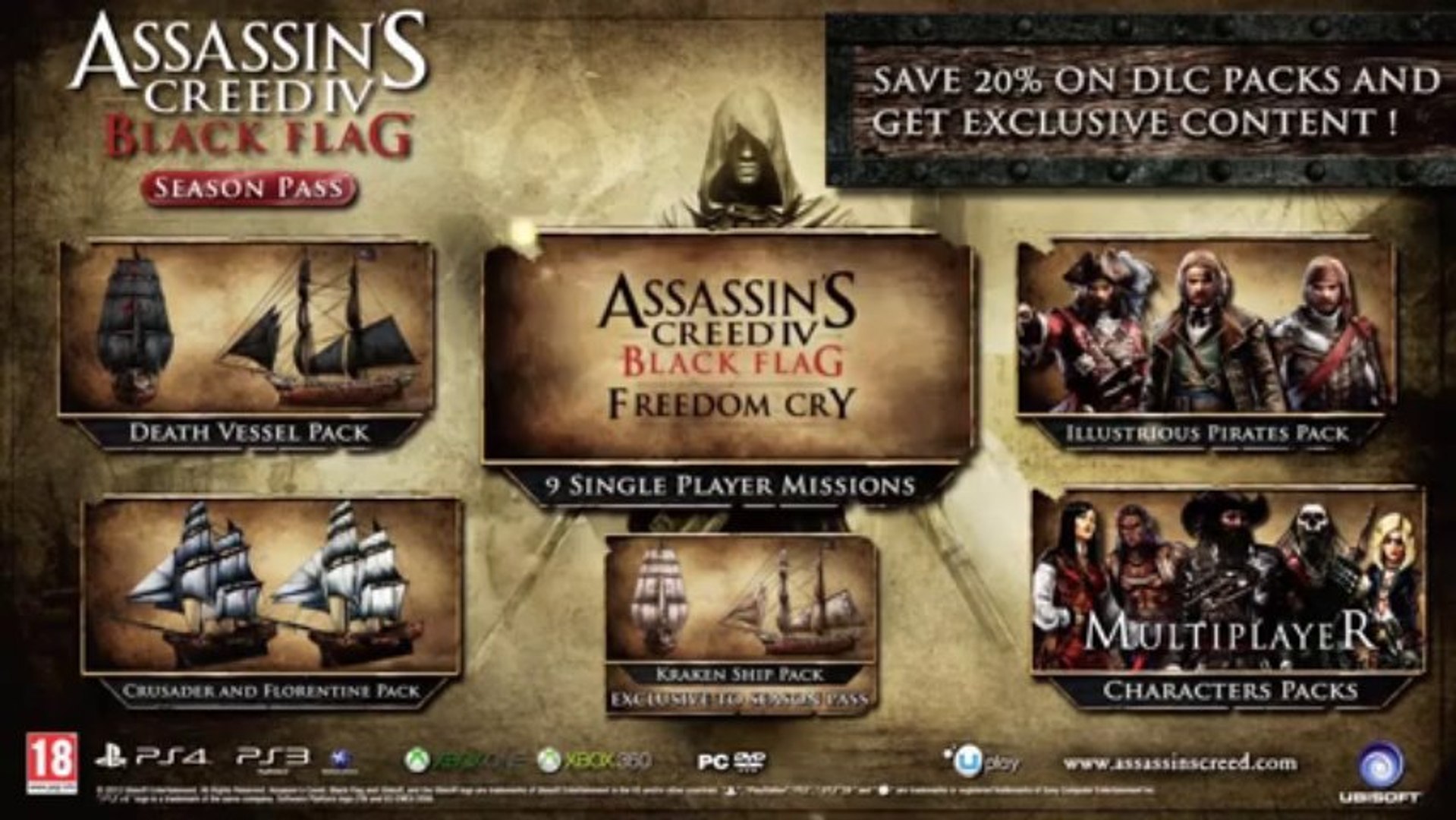 Assassin's Creed 4 - Freedom Cry DLC Trailer - Vidéo Dailymotion