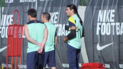 Puyol y Messi, listos para Pamplona