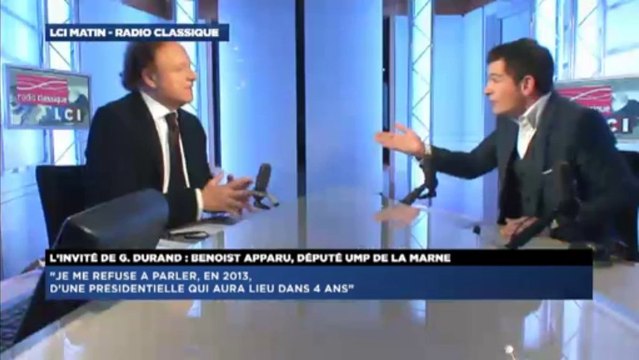 Benoist Apparu, invité politique de Guillaume Durand avec LCI