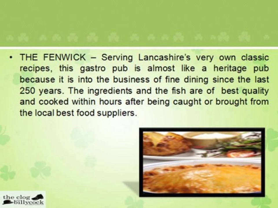Gastro Pubs Lancashire – Take a Trip to the Food Paradise