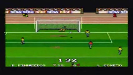 Mega Drive - Ultimate Soccer - Knockout - Quarter Final - Brazil vs Costa Rica