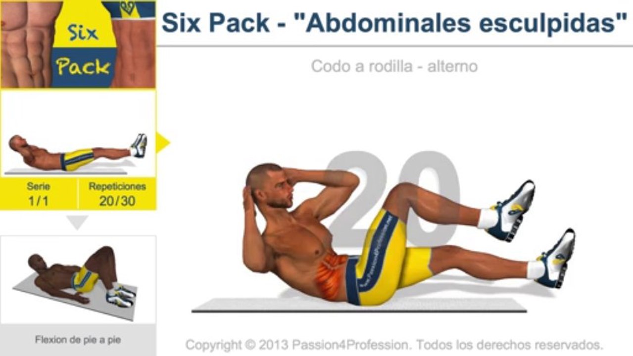 Abdominales esculpidas
