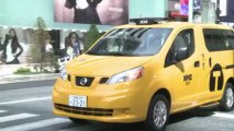 Vettel launches Nissan's NY taxi in Japan