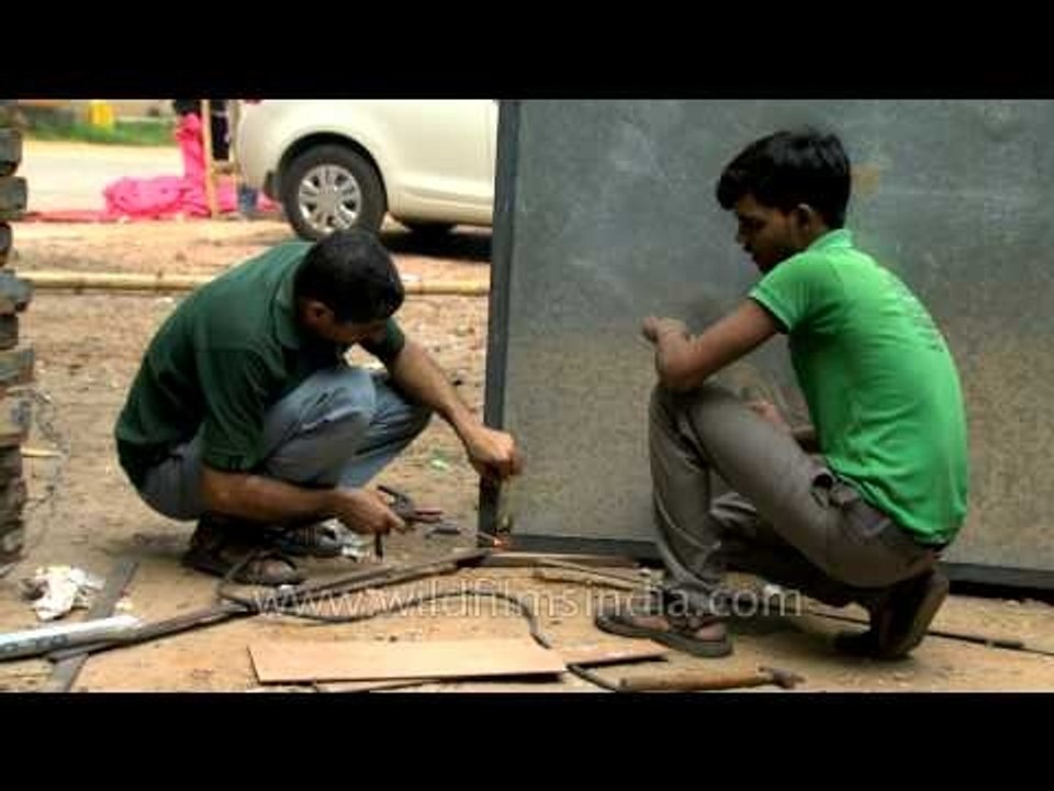 Durga Puja Preparations in full gusto