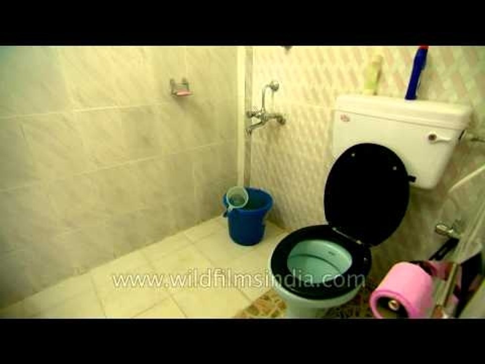Clean western loos at Arunachal home stays in Ziro village