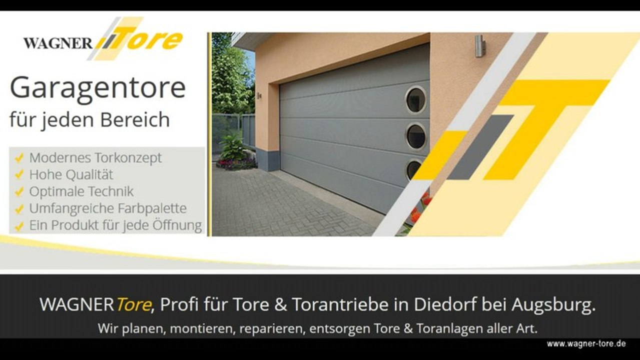 Garagentore, Garagentorantrieb, Augsburg, Wagner Tore