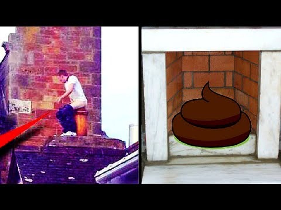 SHITE IN SCOTLAND: Young man lays a brick in ch...