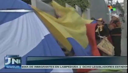 Marca en Ecuador en solidaridad con los 5 cubanos detenidos en EE.UU.