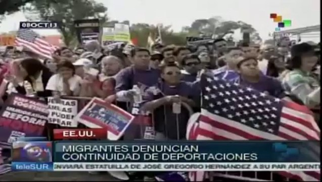 Manifestantes marchan en Washington para exigir una reforma migratoria