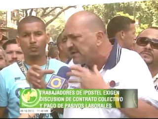 Download Video: Trabajadores de Ipostel trancaron avenida en San Martín para exigir pago de pasivos laborales