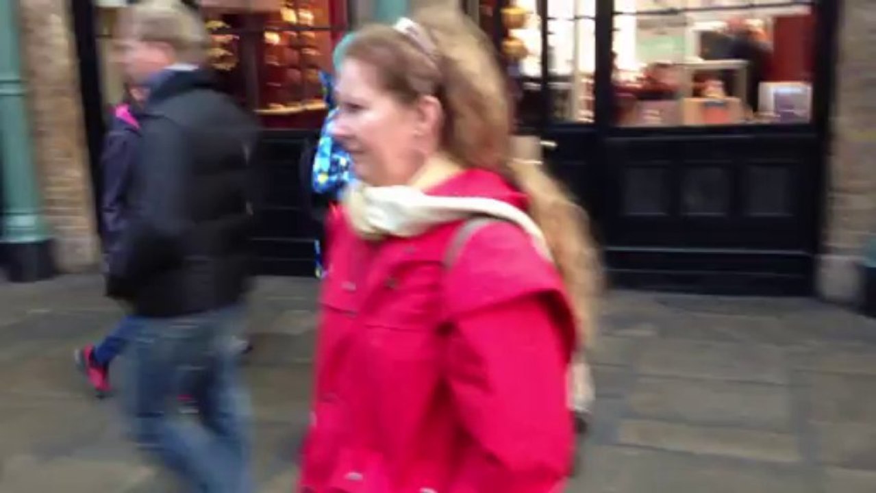 Charly and Laurie at Covent Garden in London, England
