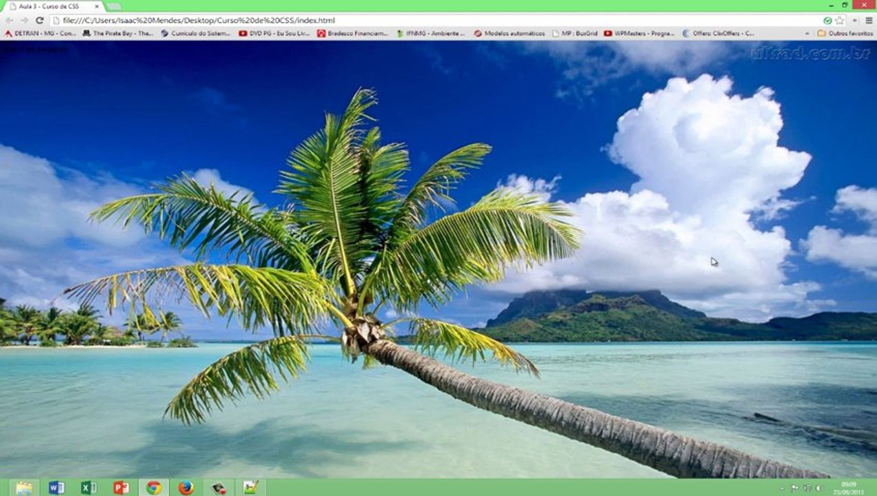 Curso de CSS - Aula 3 (Imagens de Fundo e Atributo Text)