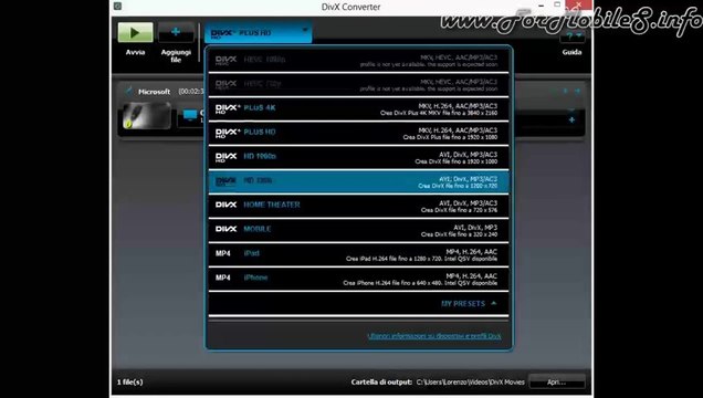 DivX Converter 10 - Come si usa e come funziona