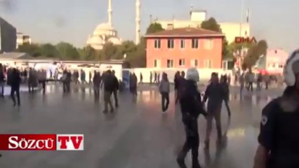 Adliye önünde polis müdahalesi