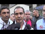 Napoli - Licenziamenti, protesta dipendenti ditte esterne delle Poste -1- (09.10.13)