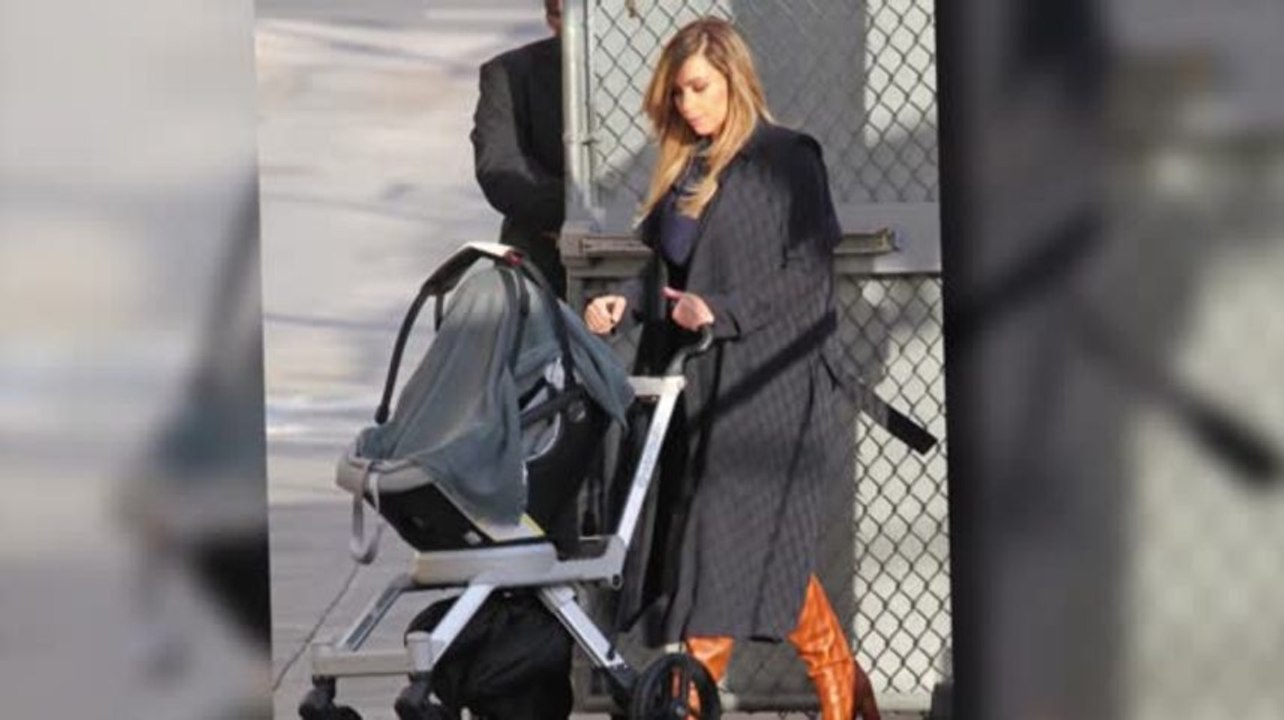 Kim Kardashian and Daughter North Support Kanye West on Jimmy Kimmel