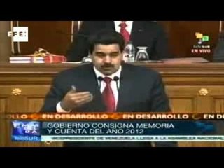 Venezuelan VP gives annual account of presidency in record time