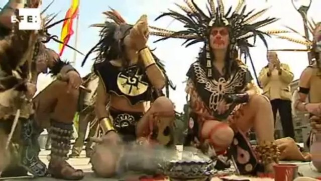 Danzas tradicionales en Madrid para celebrar el comienzo de una nueva era
