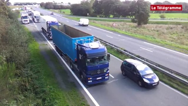 Morlaix-Landivisiau. Gad : opération escargot sur la RN 12