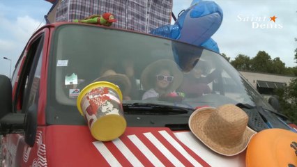 "Enlève tes bretelles" fête sur la bretelle d'autoroute Lamaze