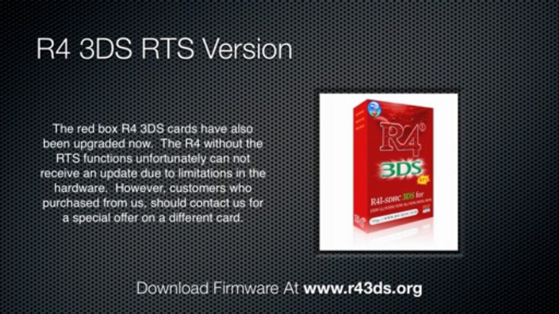 R4 3DS 6.3.0 Firmware Released - video Dailymotion